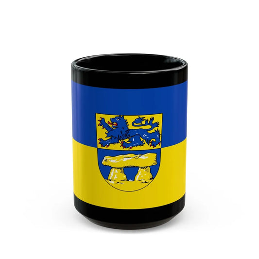 Flag of Heidkreis Germany - Black Coffee Mug-15oz-Go Mug Yourself