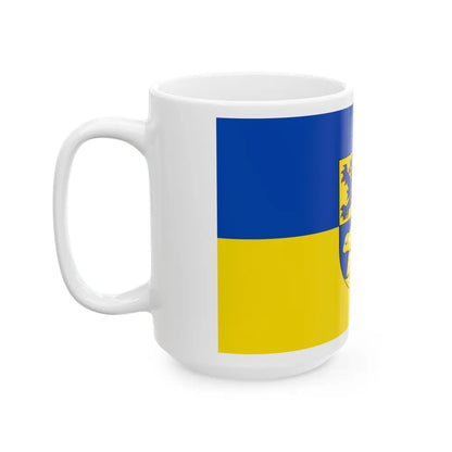 Flag of Heidkreis Germany - White Coffee Mug-Go Mug Yourself