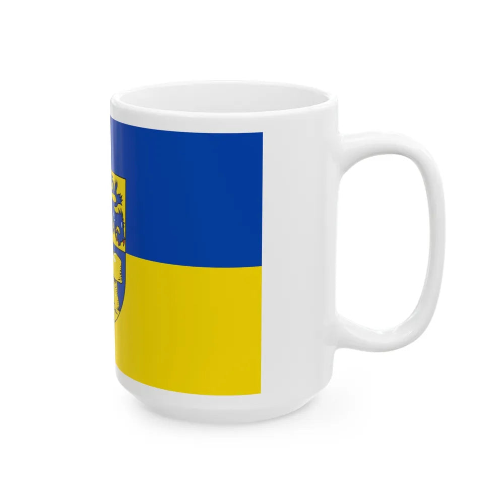 Flag of Heidkreis Germany - White Coffee Mug-Go Mug Yourself