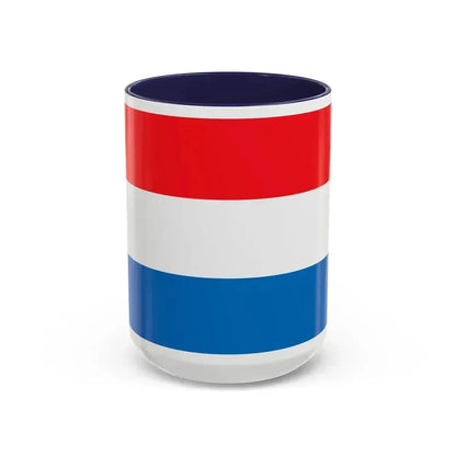 Flag of Heilbronn 2 Germany - Accent Coffee Mug 15oz Navy - Go Mug Yourself