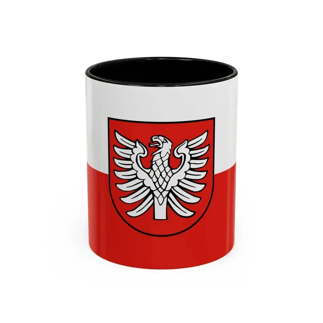 Flag of Heilbronn Germany - Accent Coffee Mug 11oz Black - Go Mug Yourself