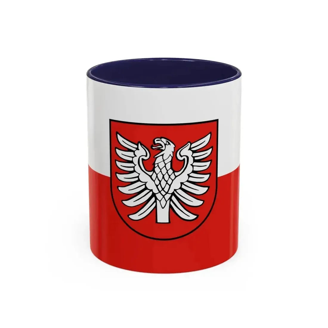 Flag of Heilbronn Germany - Accent Coffee Mug 11oz Navy - Go Mug Yourself