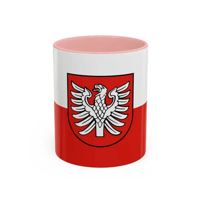 Flag of Heilbronn Germany - Accent Coffee Mug 11oz Pink - Go Mug Yourself