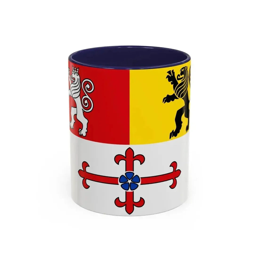 Flag of Heinsberg Germany - Accent Coffee Mug 11oz Navy - Go Mug Yourself