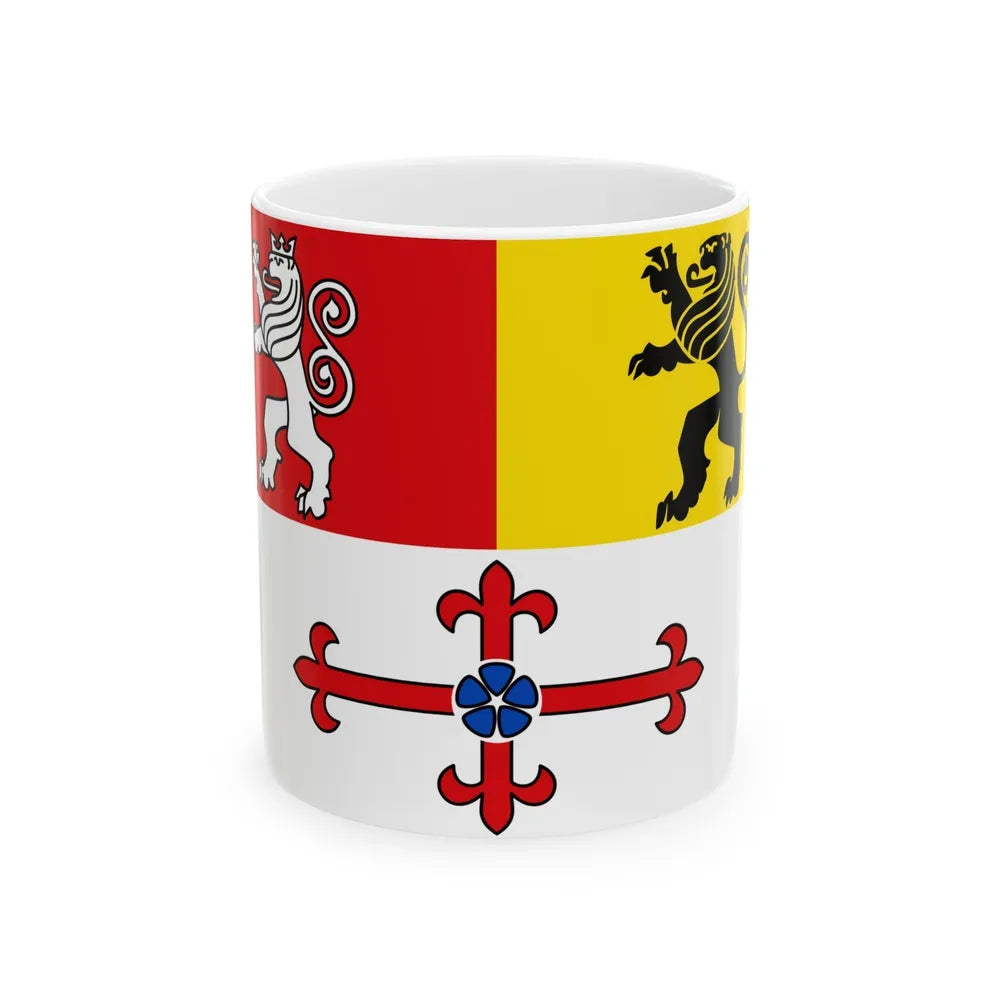 Flag of Heinsberg Germany - White Coffee Mug-11oz-Go Mug Yourself