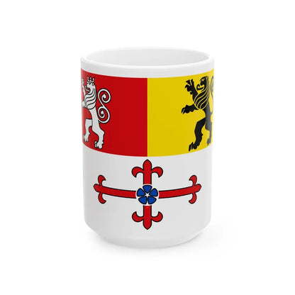 Flag of Heinsberg Germany - White Coffee Mug-15oz-Go Mug Yourself