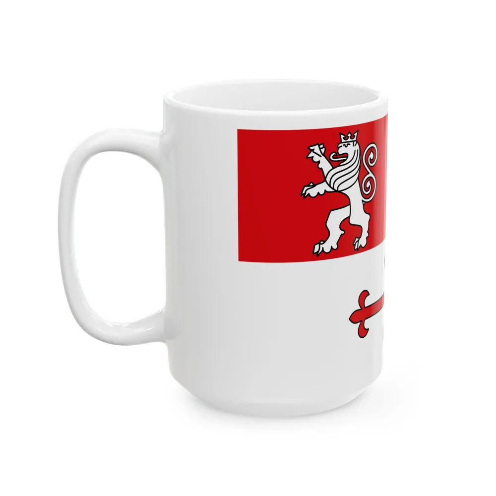 Flag of Heinsberg Germany - White Coffee Mug-Go Mug Yourself