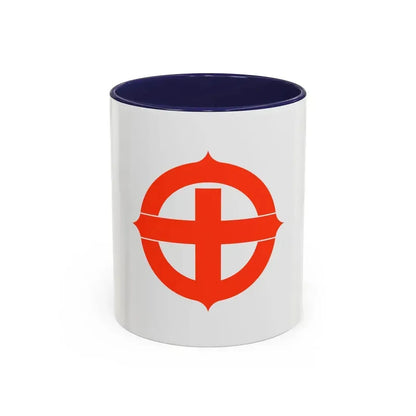 Flag of Hekinan Japan - Accent Coffee Mug 11oz Navy - Go Mug Yourself