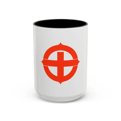 Flag of Hekinan Japan - Accent Coffee Mug 15oz Black - Go Mug Yourself