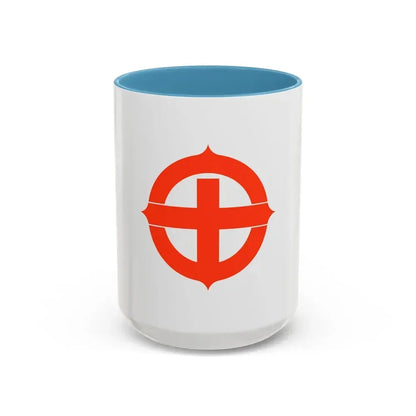 Flag of Hekinan Japan - Accent Coffee Mug 15oz Light Blue - Go Mug Yourself