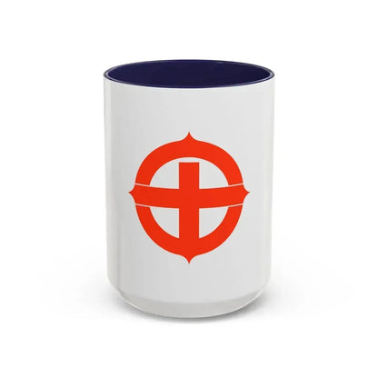 Flag of Hekinan Japan - Accent Coffee Mug 15oz Navy - Go Mug Yourself