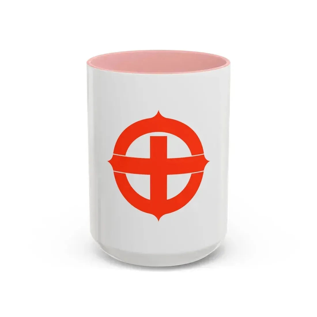 Flag of Hekinan Japan - Accent Coffee Mug 15oz Pink - Go Mug Yourself