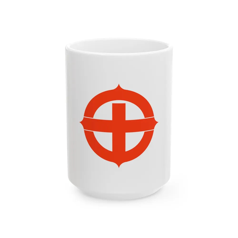 Flag of Hekinan Japan - White Coffee Mug-15oz-Go Mug Yourself