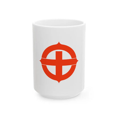 Flag of Hekinan Japan - White Coffee Mug-15oz-Go Mug Yourself