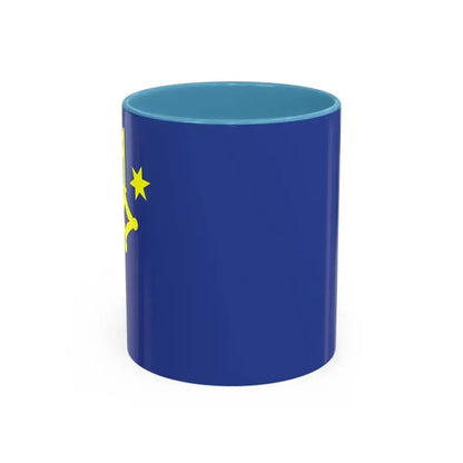 Flag of Hel Poland - Accent Coffee Mug 11oz Light Blue - Go Mug Yourself