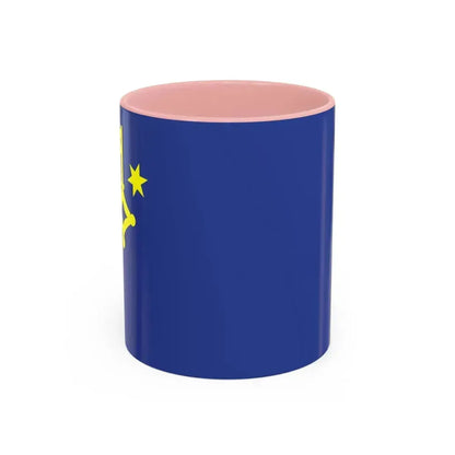 Flag of Hel Poland - Accent Coffee Mug 11oz Pink - Go Mug Yourself