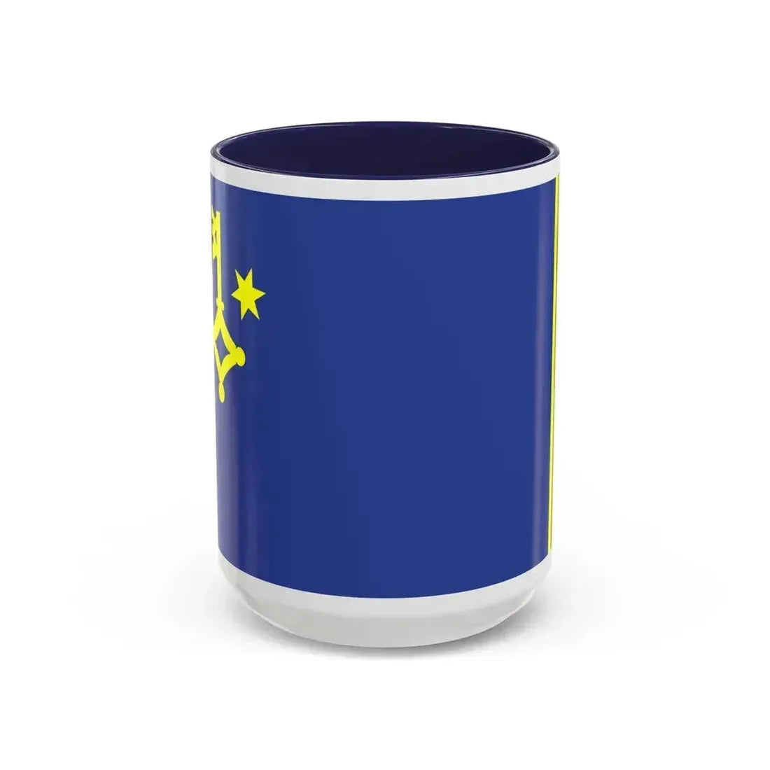 Flag of Hel Poland - Accent Coffee Mug 15oz Navy - Go Mug Yourself