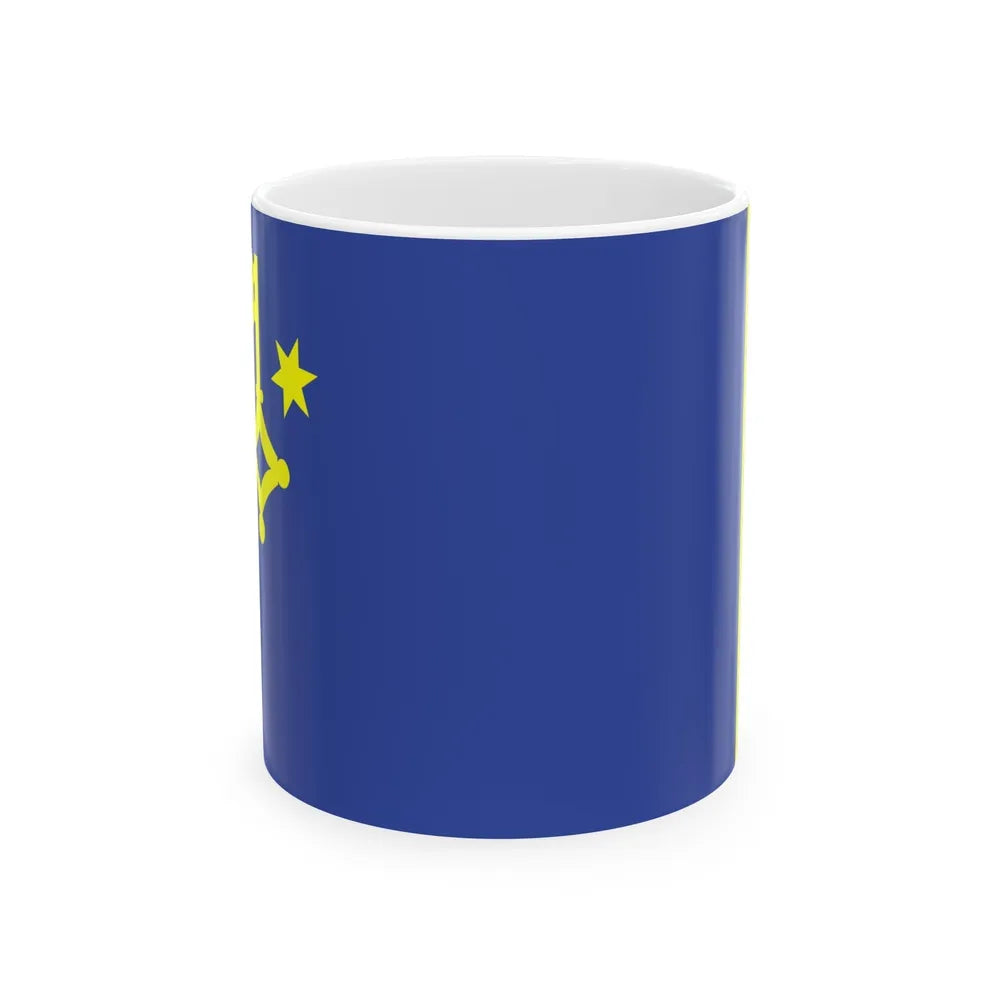 Flag of Hel Poland - White Coffee Mug-11oz-Go Mug Yourself