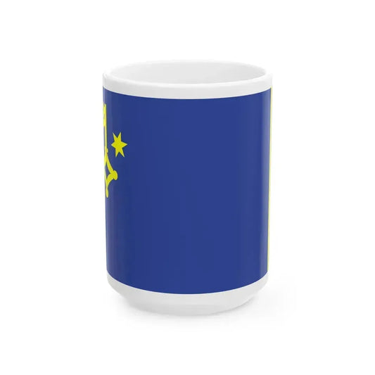 Flag of Hel Poland - White Coffee Mug 15oz - Go Mug Yourself