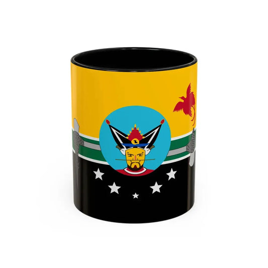 Flag of Hela Papa New Guinea - Accent Coffee Mug 11oz Black - Go Mug Yourself