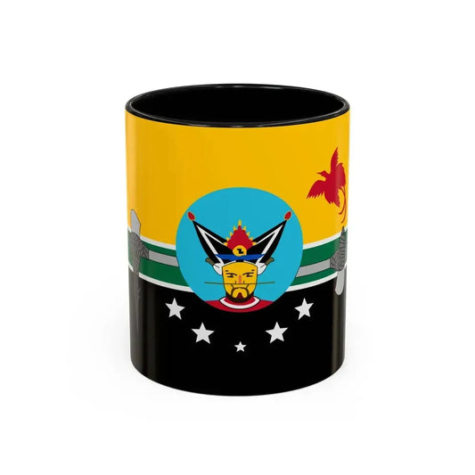 Flag of Hela Papa New Guinea - Accent Coffee Mug 11oz Black - Go Mug Yourself