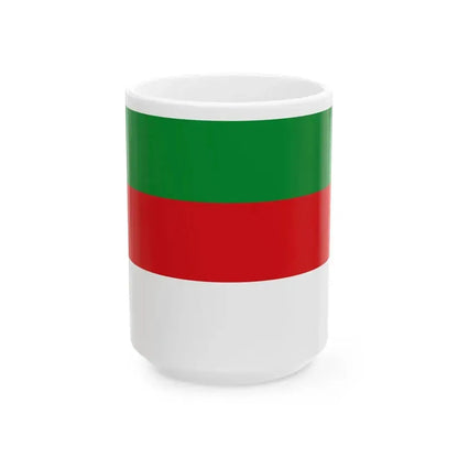 Flag of Helgoland (Germany) White Coffee Mug 15oz - Go Mug Yourself