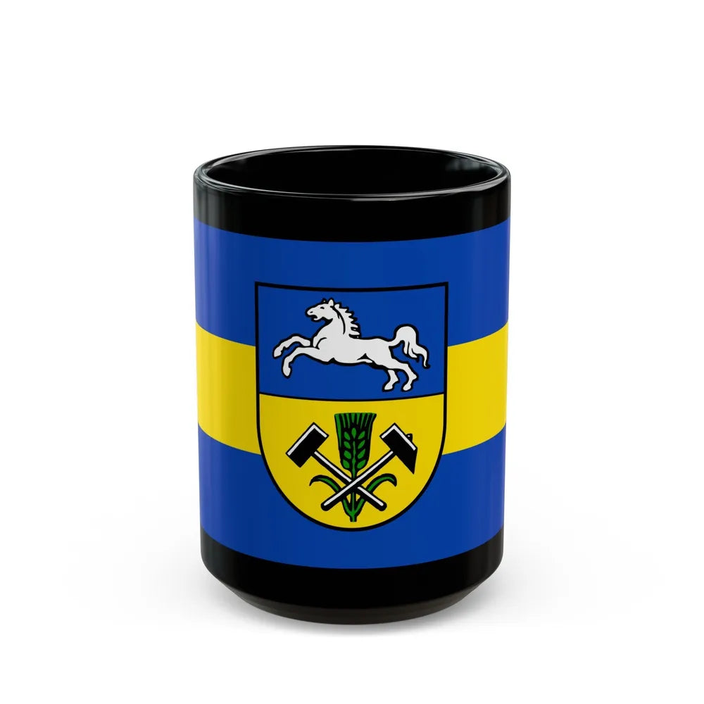 Flag of Helmstedt Germany - Black Coffee Mug-15oz-Go Mug Yourself