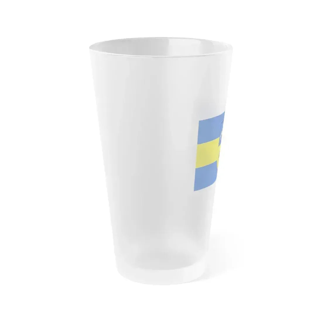 Flag of Helmstedt Germany - Frosted Pint Glass 16oz - Go Mug Yourself
