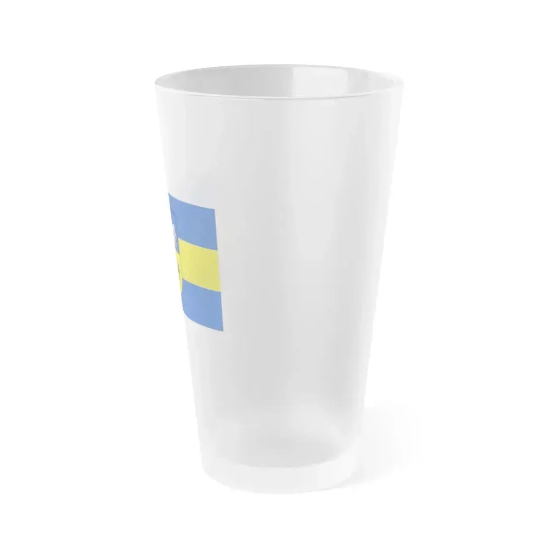 Flag of Helmstedt Germany - Frosted Pint Glass 16oz - Go Mug Yourself