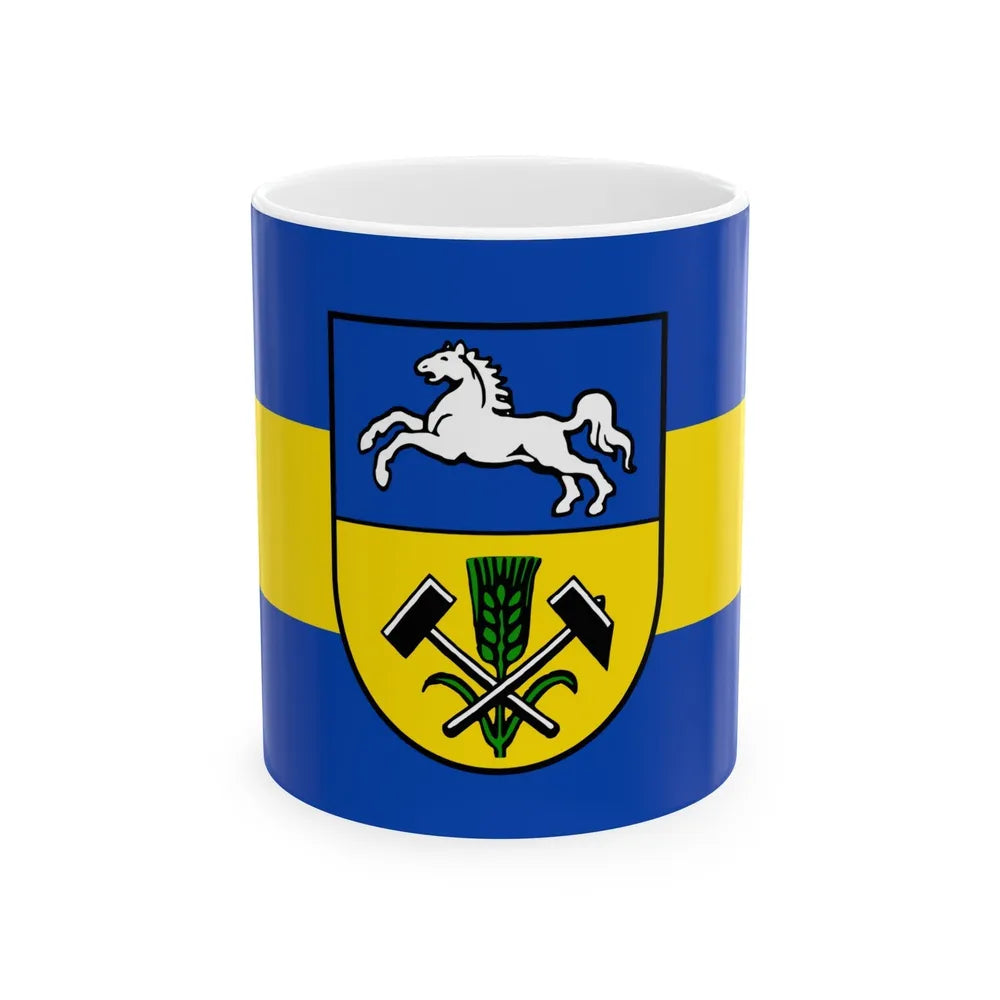 Flag of Helmstedt Germany - White Coffee Mug-11oz-Go Mug Yourself