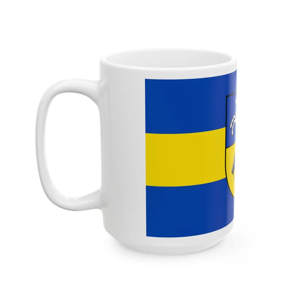 Flag of Helmstedt Germany - White Coffee Mug-Go Mug Yourself