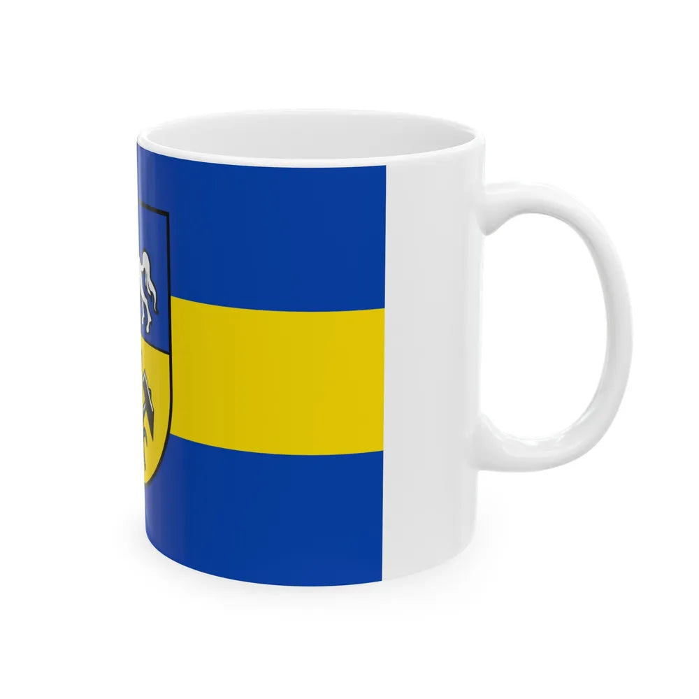 Flag of Helmstedt Germany - White Coffee Mug-Go Mug Yourself