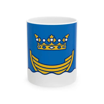 Flag of Helsinki (Finland) White Coffee Mug 11oz - Go Mug Yourself
