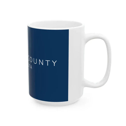 Flag of Hennepin County Minnesota 2022 (United States) White Coffee Mug - Go Mug Yourself