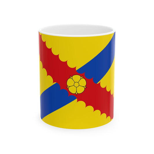 Flag of Hensies (Belgium) White Coffee Mug-11oz-Go Mug Yourself