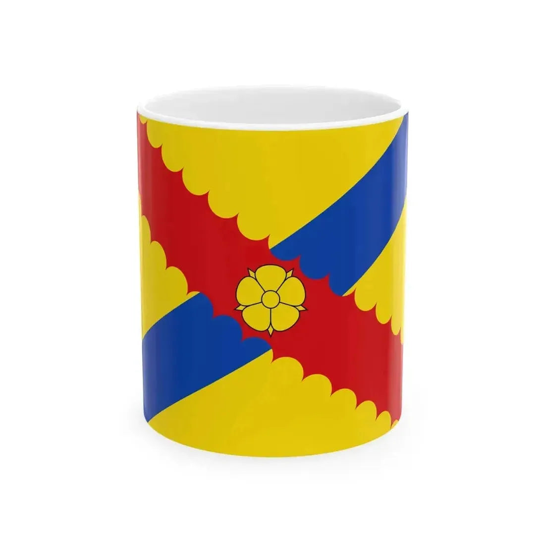 Flag of Hensies (Belgium) White Coffee Mug 11oz - Go Mug Yourself