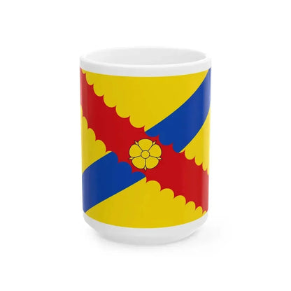 Flag of Hensies (Belgium) White Coffee Mug 15oz - Go Mug Yourself