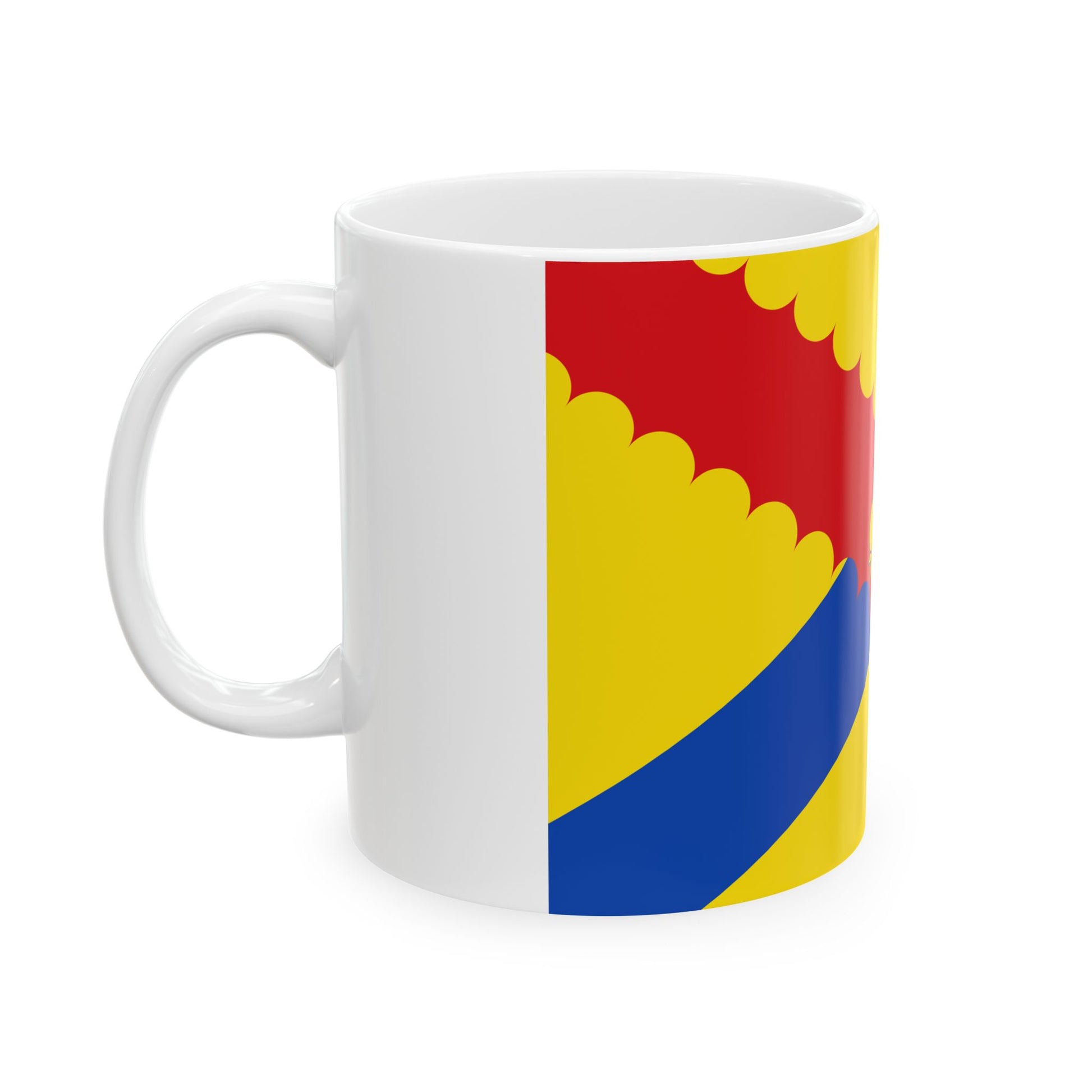 Flag of Hensies (Belgium) White Coffee Mug-Go Mug Yourself