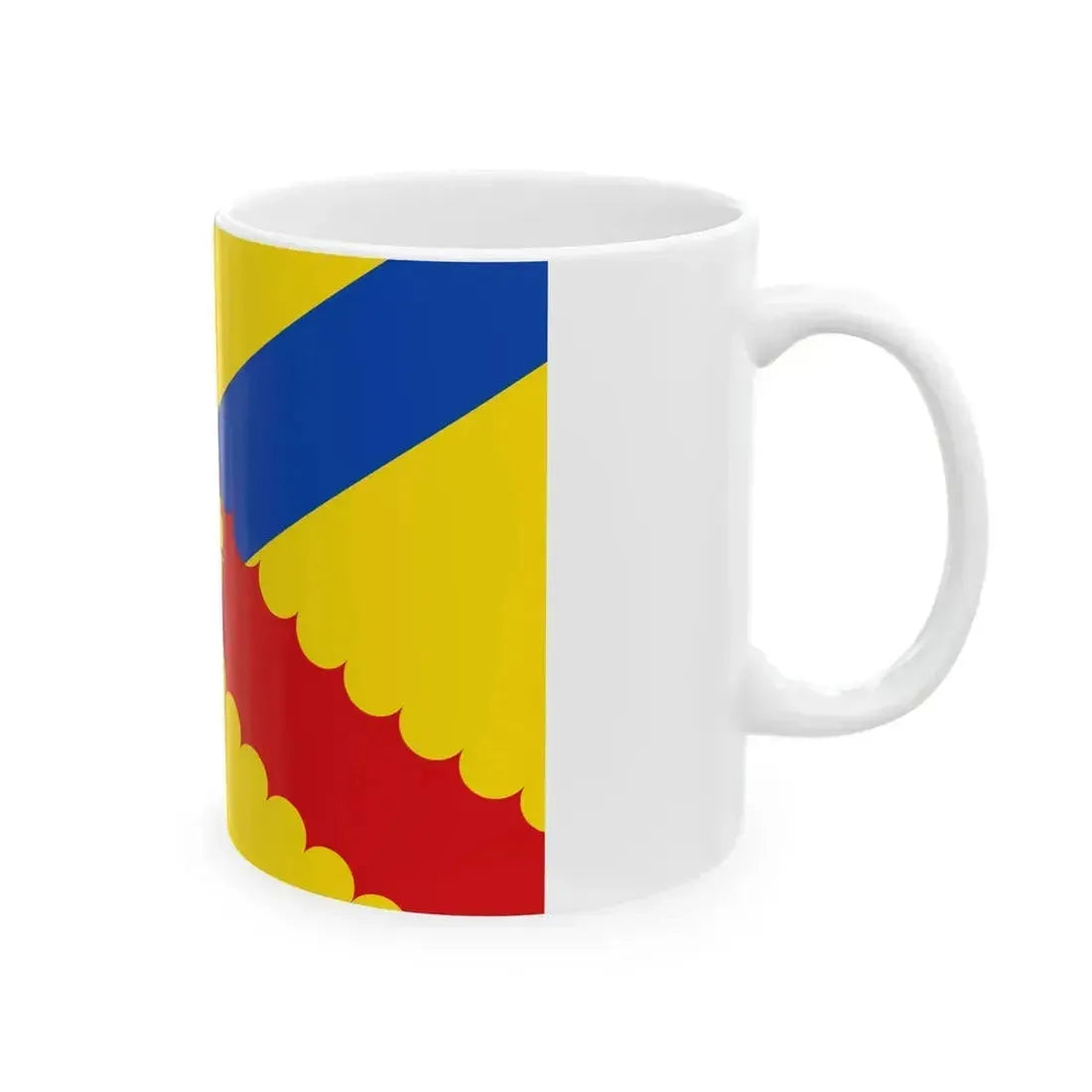 Flag of Hensies (Belgium) White Coffee Mug - Go Mug Yourself
