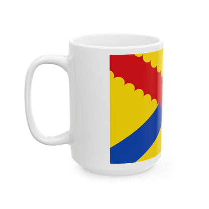 Flag of Hensies (Belgium) White Coffee Mug-Go Mug Yourself