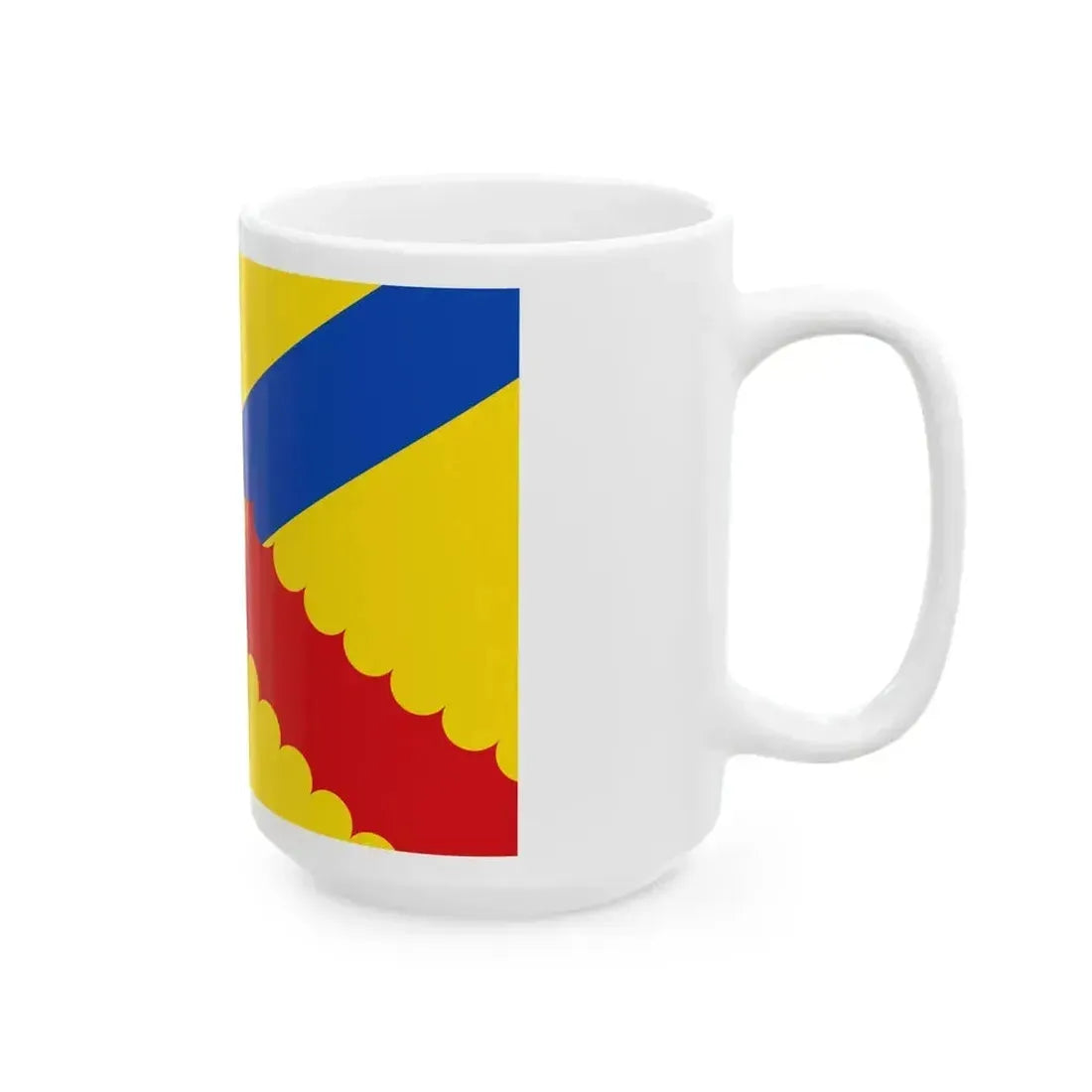Flag of Hensies (Belgium) White Coffee Mug - Go Mug Yourself