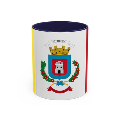 Flag of Heredia Province Costa Rica - Accent Coffee Mug 11oz Navy - Go Mug Yourself