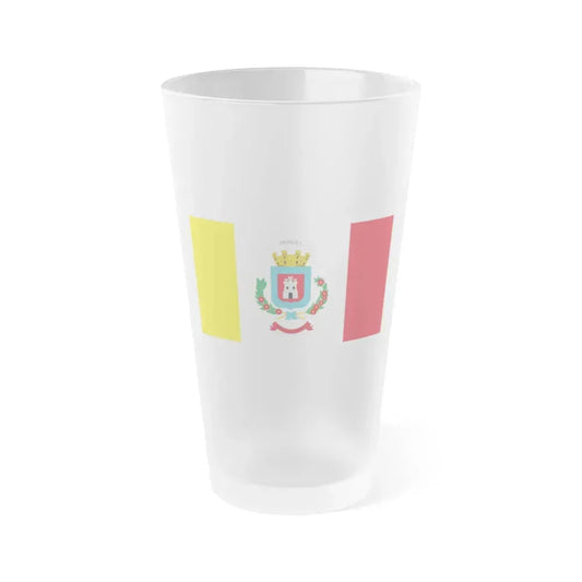 Flag of Heredia Province Costa Rica - Frosted Pint Glass 16oz 16oz Frosted - Go Mug Yourself