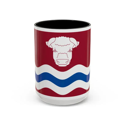 Flag of Herefordshire UK - Accent Coffee Mug 15oz Black - Go Mug Yourself