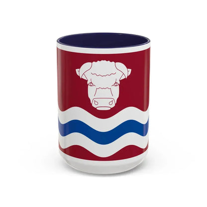 Flag of Herefordshire UK - Accent Coffee Mug 15oz Navy - Go Mug Yourself