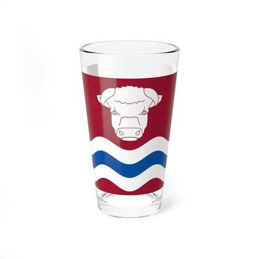 Flag of Herefordshire UK - Pint Glass 16oz 16oz - Go Mug Yourself