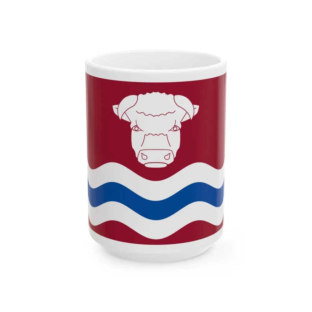 Flag of Herefordshire UK - White Coffee Mug-15oz-Go Mug Yourself