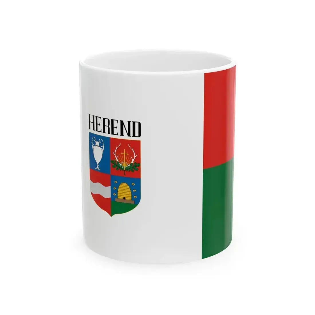 Flag of Herend (Hungary) White Coffee Mug 11oz - Go Mug Yourself