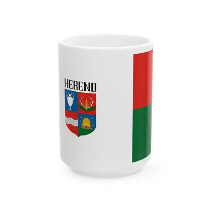 Flag of Herend (Hungary) White Coffee Mug 15oz - Go Mug Yourself