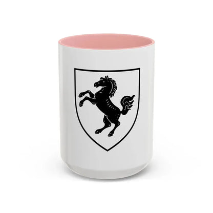 Flag of Herford Germany - Accent Coffee Mug 15oz Pink - Go Mug Yourself